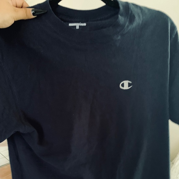 champion t shirt navy blue